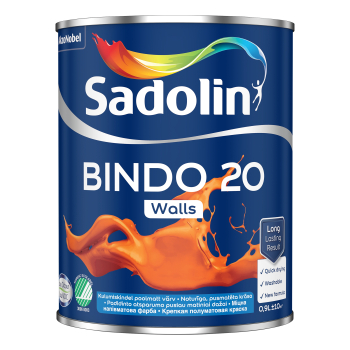 Dažai Sadolin Bindo 20, BC (tonuojami), 0,84l