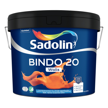 Dažai Sadolin Bindo 20, BW (balta), 9l