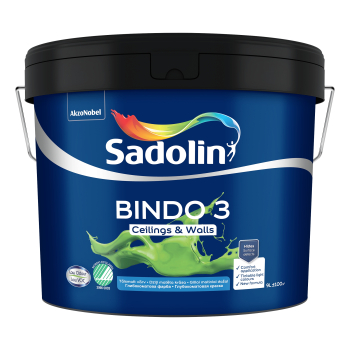 Dažai Sadolin Bindo 3, BW bazė (balta), 9l